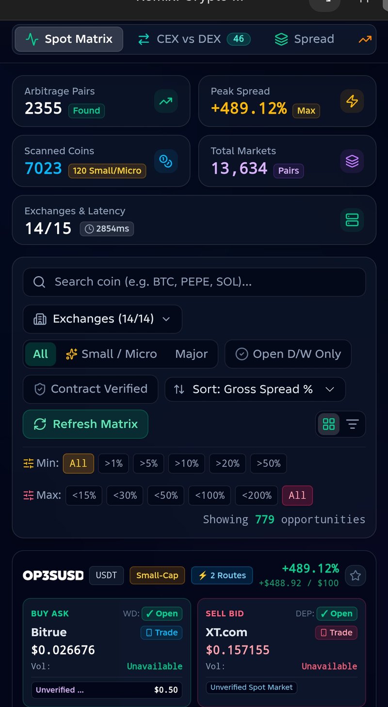 Spot Matrix - Cryptoscopia app screenshot
